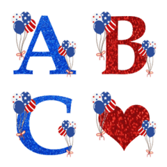 america color and balloon emoji