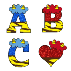 blue and red demon emoji