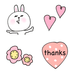 Popular, rabbit, fashionable emoji