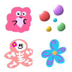 Moving colorful happy emoji no.4