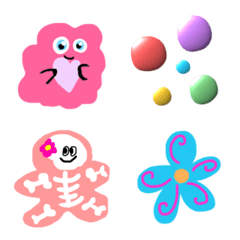 Moving colorful happy emoji no.4