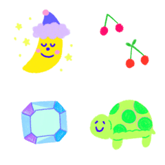 Colorful and lively emoji/