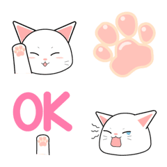 A lot of white cats! Everyday Emoji