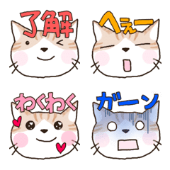 猫の絵文字【茶トラ】