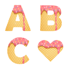 strawberry ice cream emoji