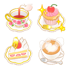 Animation! Tea time Emoji – LINE Emoji | LINE STORE