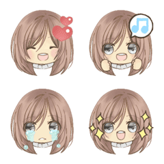 a cute girl Emoji1