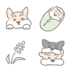 Shiba inu camping emoji