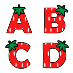 strawberry decoration emoji
