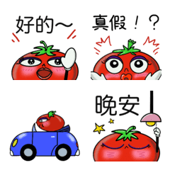 Emoji.lovely鮮紅色的番茄No.1