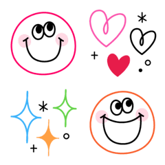 Useful colorfulblack smile simple emoji2