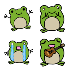 Cute Round Frog Emoji