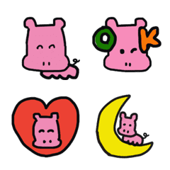 monmoro Emoji Hippopotamus