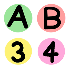 emoji abc and number