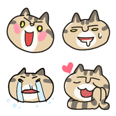 Kijitora face cat character Emoji
