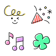 Funnyface colorful emoji