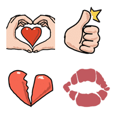 Dynamic Gesture Symbol Emoji Stickers