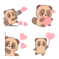 Tanuki communicate feelings emoji