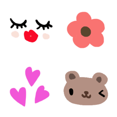 (Various emoji 319adult cute simple)