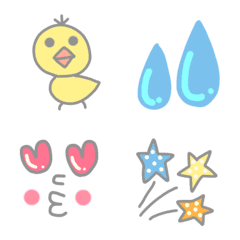 Light-colored emoji