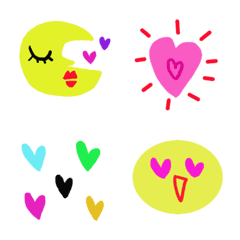 (Various emoji 320adult cute simple)