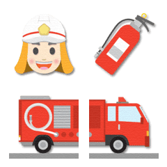 firefighter & english word emoji