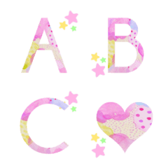 pastel color and spring  star emoji