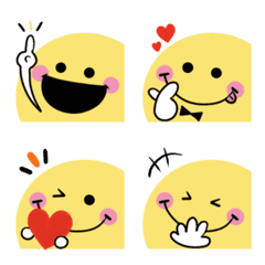Cute word Smile pair move emoji2