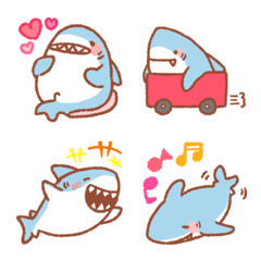Fluffy shark emoji