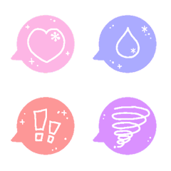 Simple feelings colorful Emoji