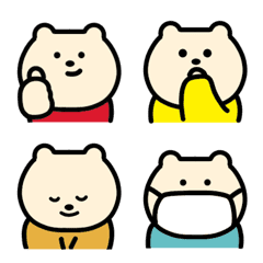 Simple and cute bear emoji