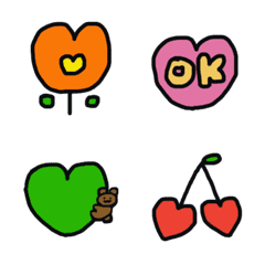 Monmoro Emoji rainbow heart