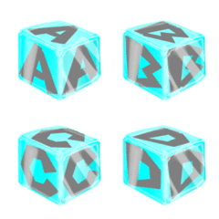 Emoji like ice cube(Upper-case)