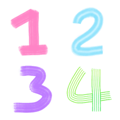 Number pastel sweet emoji