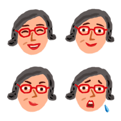 The Fun Emoji of a Lady Senior