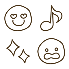 Simple face and symbol Emoji no1
