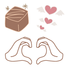 Heart and sweets Emoji to convey love