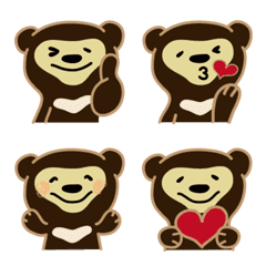 Lovely bear "Marley" Emoji No.1
