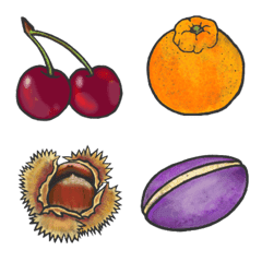 Whole Fruit Emoji 1(40) by ytoy