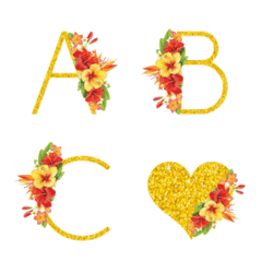 tropical flower deco emoji