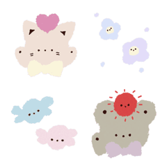 Fluffy and cute emoji jp
