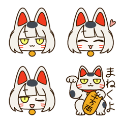 original character emoji "beckoning cat"