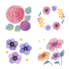 Moving Fleur et Fleur Flower Emoji II