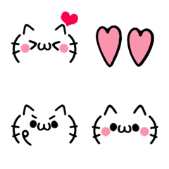 シンプル便利♡猫の顔文字 2
