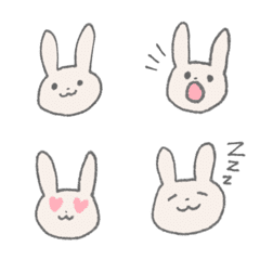 Rabbit hetauma rakugaki Emoji