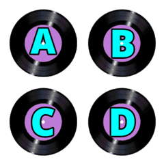 Emoji of rotating vinyl record