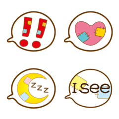 kawaii POP fukidashi Emoji [English]