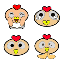 Child bird character emoji