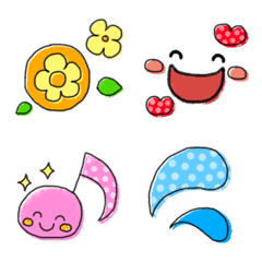 (Everyday use OK) Simple cute emoji