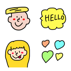 colorful cute draw Emoji